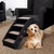 vidaXL Folding Dog Stairs Black 62x40x49.5 cm