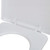 vidaXL White Soft-close Toilet Seat Square