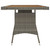 vidaXL Garden Table Grey 160x70x72 cm Poly Rattan & Solid Acacia Wood