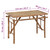 vidaXL Folding Garden Table 115x50x75 cm Bamboo