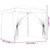 vidaXL Party Tent with 4 Mesh Sidewalls Anthracite 2.5x2.5 m HDPE