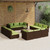 vidaXL 13 Piece Garden Lounge Set with Cushions Poly Rattan Brown