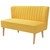 vidaXL Sofa Fabric 117x55.5x77 cm Yellow