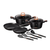 Berlinger Haus 10 Pieces Cookware with Frypans & Tools Set Black Rose Collection