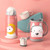 Smart Cartoon Animal Children Straw Cup Student Insulated Water Cup With Cup Cover