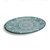 Che Brucia Arabesque Green Porcelain Oval Plate 35 cm / 14"