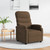 vidaXL Recliner Chair Brown Fabric