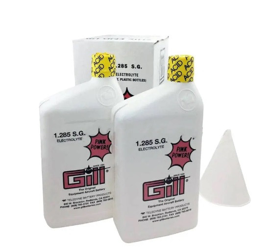 BATTERY ELECTROLYTE ACID (2 x 946 ml Bottle)