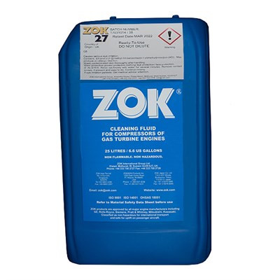 ZOK-27. Engine Compressor Cleaner Clear Pale Yellow, 1 x 6 Gal Pail