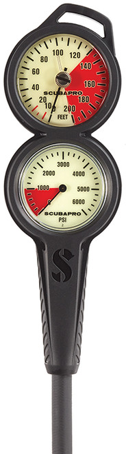 Scubapro 2-Gauge Console, SP Metal PG