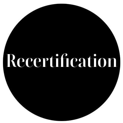 Re Certification Ticket