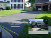 The new concrete pour was covered with plastic, which caused staining. SealGreen sealer can be mixed with color to hide the stains while leaving the concrete with a natural-looking, matte, non-slip finish.