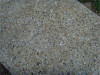 Horizontal crack on exposed aggregate