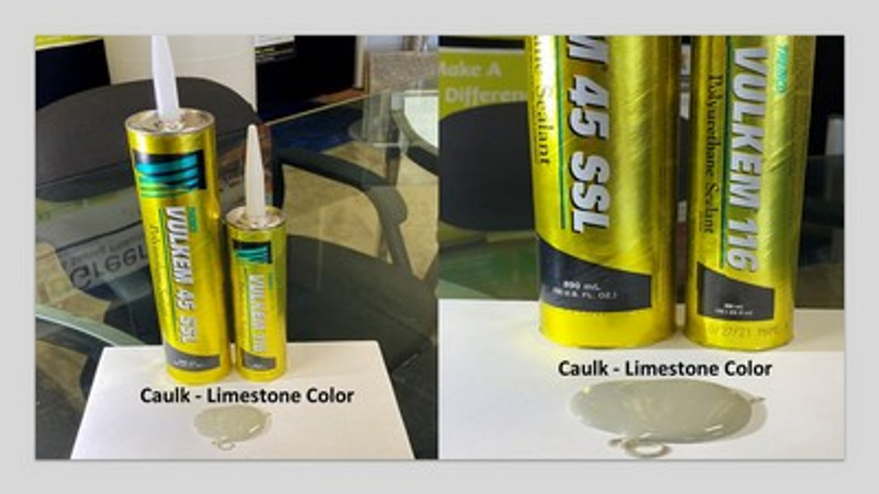 Our Limestone standard color is the same as the standard color use in commercial repairs. We do not carry any other color. Usually, the caulk is cover with SealGreen Finishing Sand so it covers the color of the caulk