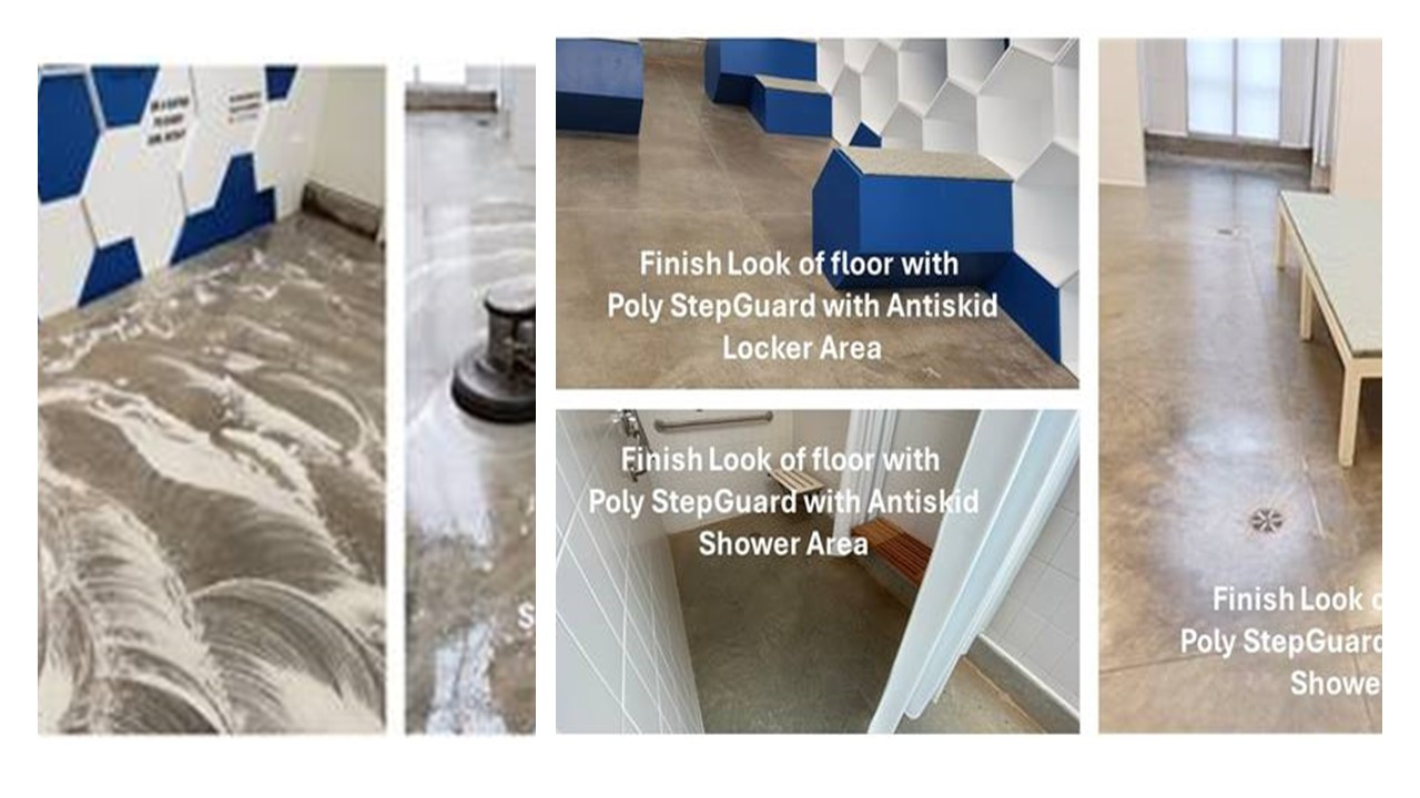 Safe concrete floors wet or dry  inside or outside your home