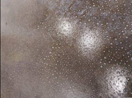 I try restoring the shine on my floor and I got bubbles all over