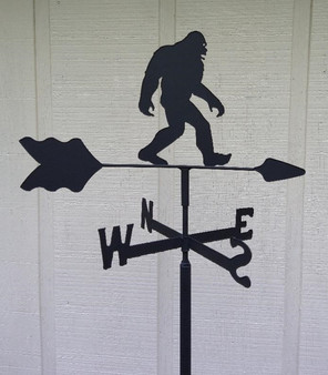 Yeti Big Foot Sasquatch Garden Style inground Weathervane