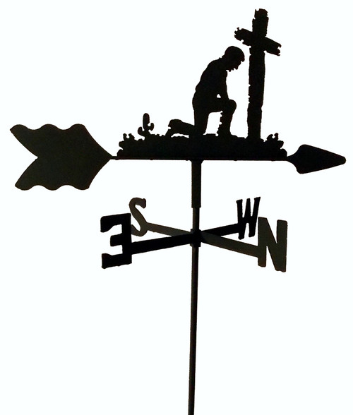 TLS1033IN Praying Man Garden Style inground Weathervane