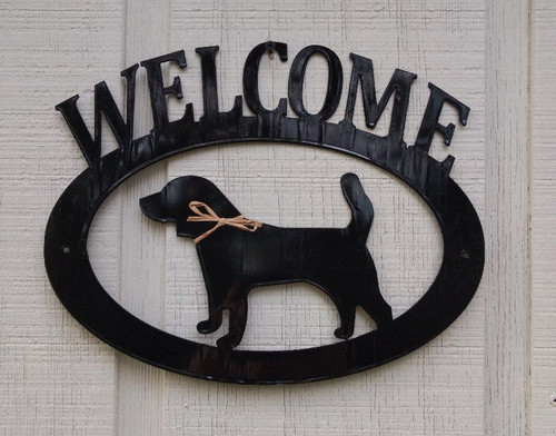 Beagle Welcome Sign