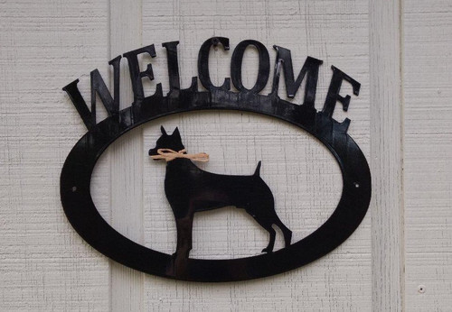 Boxer Welcome Sign