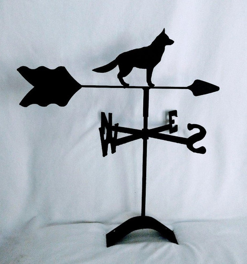 German Shepherd Full Tail  Roof Mount Weathervane 