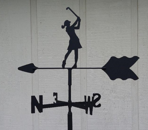 Female Golfer Roof Mount Weathervane 