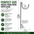 Side view of the in-ground garden hose holder showing sturdy steel construction and ground stake installation.
