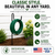 Decorative garden hose holder installed in a landscaped yard for convenient outdoor hose storage.