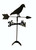 TLS1048RM Black Crow Roof Mount Weathervane