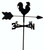 TLS1045IN Rooster Garden Style inground Weathervane