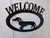 Dachshund Metal Welcome Sign