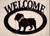 English Bulldog Welcome Sign