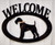 Airedale Terrier Welcome Sign
