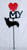 Pembroke Welch Corgi Love(heart) Yard Sign Metal Silhouette