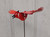 Handcrafted Kinetic Metal Yard Art  Cardinal Red Bird Garden Stake