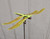 Handcrafted Kinetic Metal Yard Art Dragonfly Garden Stake