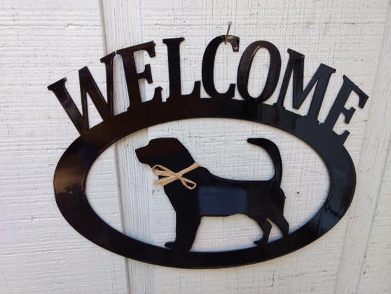 Blood Hound Welcome Sign