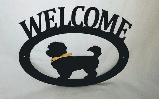 havanese welcome sign