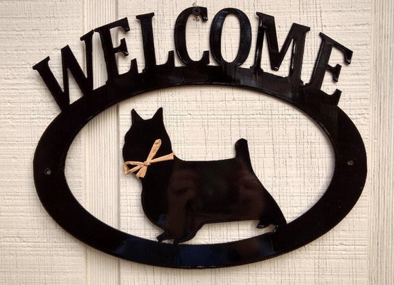 Westie Welcome Sign