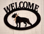 Boston Terrier Welcome Sign