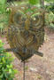 Handcrafted Plasma cut Metal Yard Art Owl Garden Stake 