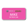 Buick GMC Pink 3" x 1.5" Name Badge