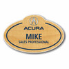 Acura Birch Bubble Top Name Badge