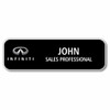 Infiniti Black 3.25" x 1" Name Badge