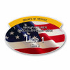 Military Veterans USA Flag Recognition Name Badge