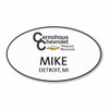 Cernohous Chevrolet White Oval Name Badge