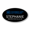 GM Customer Care and Aftersales Black Oval Name Badge
