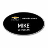 Chevrolet Certified Service Black Oval Name Badge