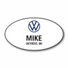 Volkswagen 2020 Logo White Oval Name Badge