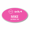 Nissan Kia Pink Oval Name Badge